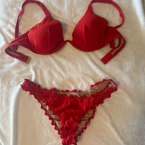 Shade & Shore Red Bikini Set